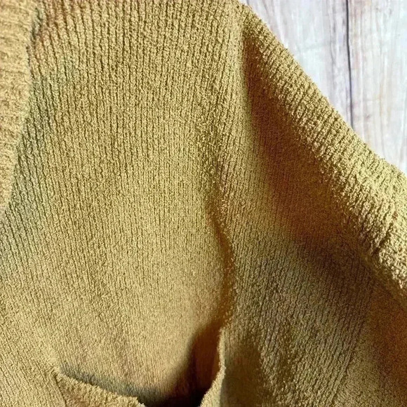 Madewell Holmen Button Up Sweater Camel Brown Size L - Picture 3 of 7